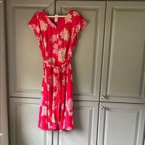 NWTTalbots Pink Floral Dress 10P